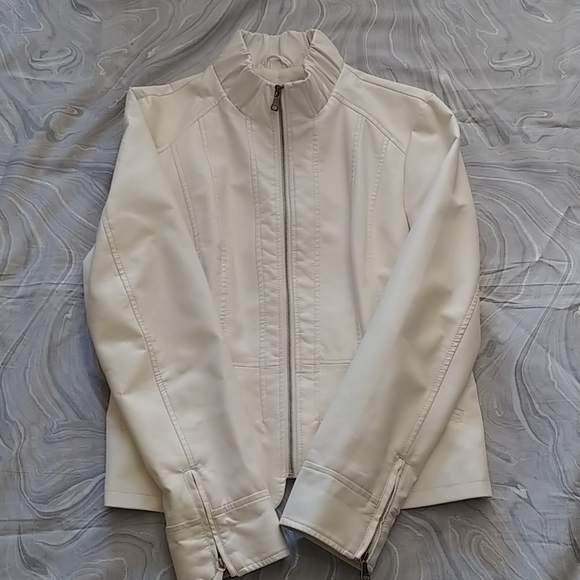 dress barn white leather jacket | Jackets & Coats | Women Black and White